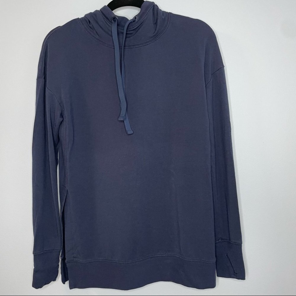 Athleta Sayulita Hoodie Sweatshirt Navy - Picture 2 of 7
